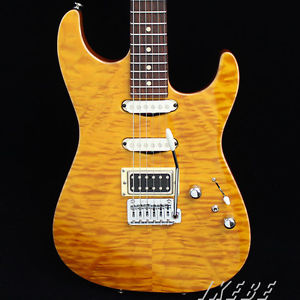 Tom Anderson Short Drop Top (Transparent Yellow with Binding) Electric Guitar