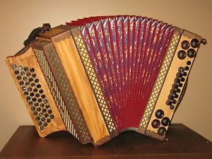 New Professional Slovenian 4 Row Diatonic Button Box Accordion Harmonika GCFBb