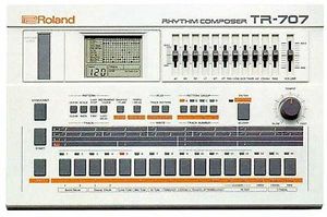 Roland TR-707 TR707 Rhythm Composer Analog Drum Machine Musical Instrument Japan