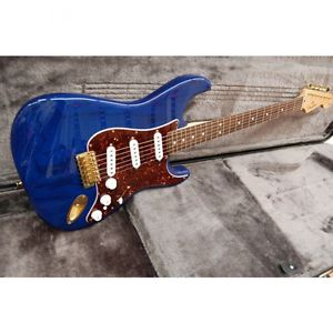 Fender Mexico Deluxe Players Strat Saphire Blue Transparent Used Electric Guitar