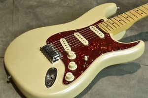 Fender USA American Deluxe Stratocaster N3 Olympic Pearl Used FreeShipping #g409