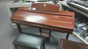 Yamaha Clavinova CVP307 Mahogany Digital Piano + Stool + Books. UK Wide Delivery