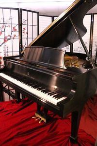 Steinway M Grand Piano 1997 Satin Ebony Showroom Condition (VIDEO) $29,500.