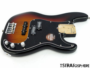 LOADED 2016 Fender American Standard P J BASS BODY Guitar, 3 Color Sunburst