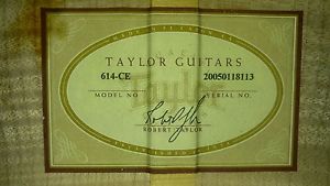 Taylor 614ce Acoustic/Electric Guitar