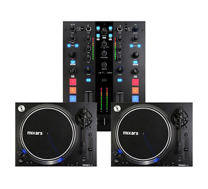 2 MIXARS LTA STRAIGHT ARM DIR. DRIVE TURNTABLES + MIXARS DUO MIXER Auth. Dealer