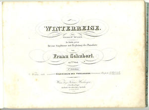 Franz Schubert: Winterreise ERSTAUSGABE!!!