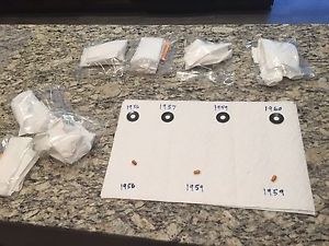 Lot of Vintage Gibson Les Paul 4 poker chips & 3 switch tips 1956 1957 1959 1960