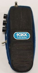 Vintage Foxx Fuzz & Wa Guitar Effect Pedal - Blue Velvet