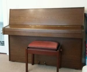 knight Upright Piano and John Austin Piano Stool