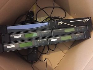 3x sennheiser ew300 g2 Receivers (plus 1x Faulty) & 1x ASP2 Antenna Splitter