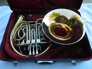 CONN 10D GEYER WRAP FRENCH HORN ROSE BRASS BELL *SERVICED*READY2PLAY*