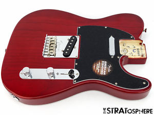 LOADED 2016 Fender American Standard Tele BODY Telecaster Crimson Ash SALE!!