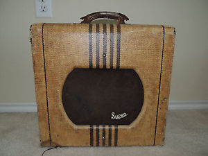 VINTAGE SUPRO VALCO CHICAGO 51 TWEED TUBE AMPLIFIER AMP ORIGINAL & RARE KILLER!