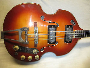 1969 VOX VIOLIN BASS -- BUILT IN EFFECTS -- DISTORTION, BOOSTER & TUNER
