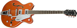 Gretsch G5422T Electromatic Hollowbody Double-Cut Bigsby Guitar Orange Stain