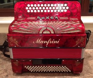 Manfrini 3 Row Accordion with Full Midi