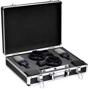 AKG C214/ST matched stereo pair studio condenser mics C 214ST Sealed Box