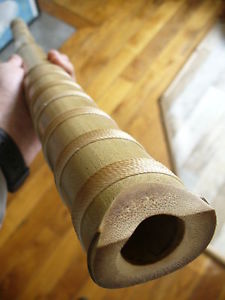 Authentic shakuhachi flute 3.2  in E  Ji-nashi roots-end