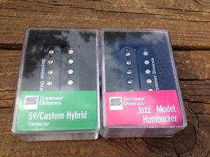 NEW Seymour Duncan TB-16 59 Custom Hybrid / SH-2N Jazz Neck Set Black