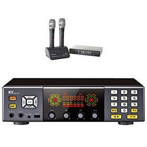 New KUMYOUNG KHK-200 Home Party Korean Karaoke 64GB + Remote + 2 Wireless Mic