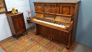 Reconditioned, Victorian,Walnut German, Overstrung Piano. CAN DELIVER.