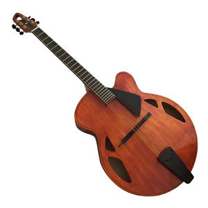 17inch handmade solid wood archaizeed color yunzhi acoustic jazz guitar