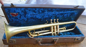 1932 BUESCHER ARISTOCRAT SPECIAL TRUMPET - TRU TONE GOLD PLATED! $675