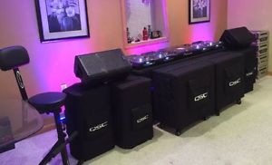 2 ~ QSC KW122 1000watt Speakers Mint Condition Free QSC Covers