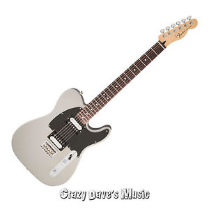 Fender Standard Telecaster HH RW Ghost Silver Tele Electric Guitar NEW w Gig Bag