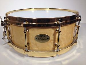 2000 Ludwig Millennium Snare Drum 5x14 in Birdseye Maple 58 of 100 - Mint