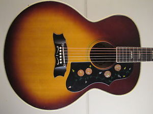 70's  ARIA VINTAGE LAWSUIT JAPAN JUMBO Dreadnought Westerngitarre