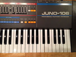 !!!ROLAND JUNO 106 VINTAGE SYNTHESIZER JUST SERVICED EVERYTHING WORKING GREAT!!!