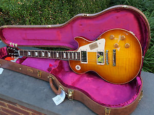 2013 59 GIBSON CUSTOM SHOP 1959 LES PAUL R9 STANDARD ICE TEA GLOSS MINT *335