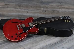 2013 Gibson Memphis ES-335 Satin Cherry Red Great Shape and Fantastic Tone Orig 