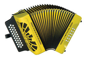 NEW Hohner COEY Compadre Button Accordion Yellow EAD E A D Mi 31 Button MM