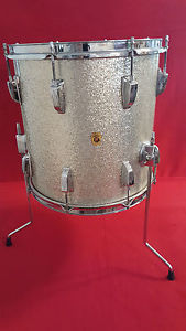 Vintage Ludwig Floor Tom 14" Silver Sparkle 1963 or 64