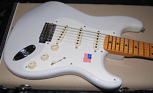 Fender Eric Johnson Stratocaster White Blonde Finish Near Mint Flamey Neck SAVE!