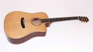 Bedell THCE-17-G Dreadnought Acoustic Electric Cutaway Guitar w/ Gigbag
