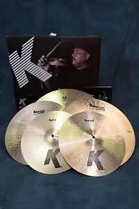 Zildjian K Cymbal Box Set K0800 14" Hi Hats 20" Ride 16" 18" Crash Cymbals