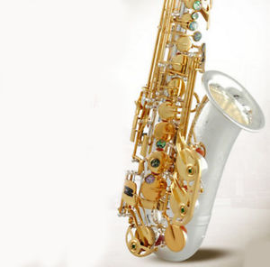 Professional High-Grade Silver Plated U-Shape E Flat Brass Alto Saxophone #