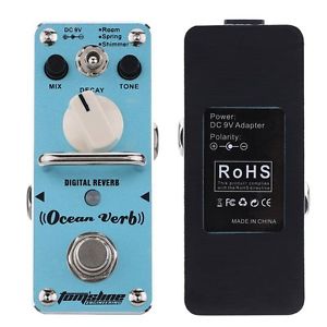 20X(AROMA AOV-3 Ocean Verb Digital Reverb Electric Guitar Effect Pedal Mini)SR