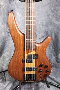 Ibanez SR755 5-String Electric Bass Guitar  Flat Natural