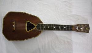 Vintage Folk Uke Ukulele Wimbrola 6 String Soprano
