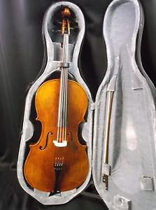 1/2 Nikolai Tambovsky, Handmade Copy of Strad Cello Outfit, Hard Case and Bow