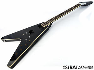 2016 Gibson USA Flying V Pro T BODY & NECK Guitar Parts American Ebony