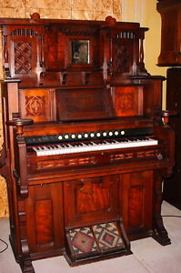Antique Bridgeport pump organ digitally converted
