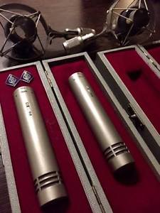 Vintage Neumann KM84i pair consecutive serial numbers