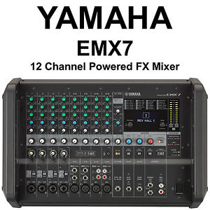 YAMAHA EMX7 12Channel 1440w Powered FX Mixer Feedback Suppressor $35 Instant Off