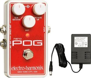 Electro Harmonix EHX NANO POG w/ Power Supply Polyphonic Octave Generator NEW